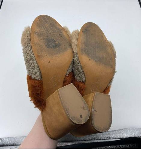 Treasure & Bond  Faux Fur Sherpa Mules boho bohemian