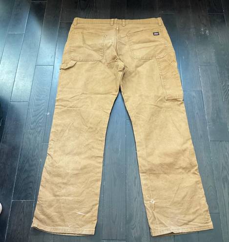 Dickies Tan Distressed Utility Workwear Painter Pants size 38x32