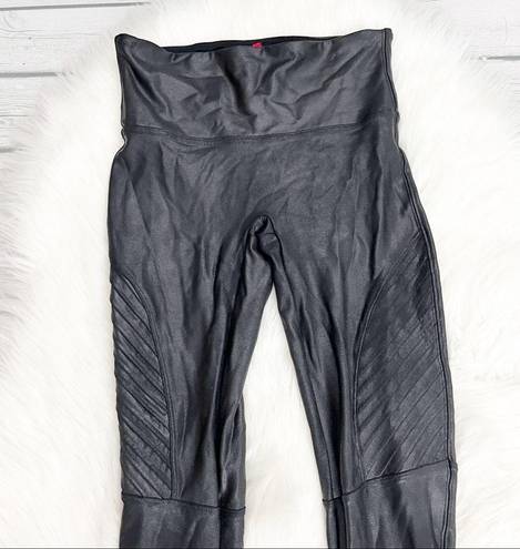 Spanx  Faux Leather Moto Leggings