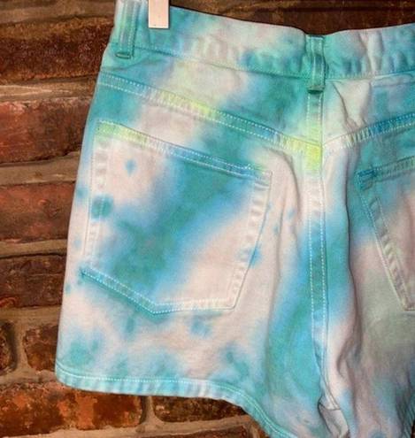 DKNY  Custom Tie Dye Denim Jean Shorts Women's Size 10