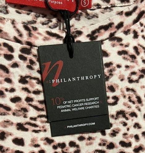 n:philanthropy  Belle Pink Leopard Sleeveless Bodysuit