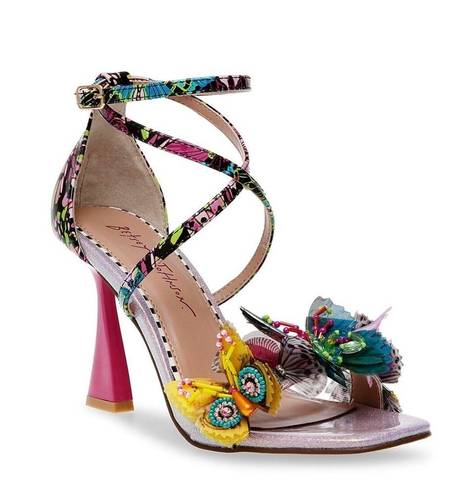 Betsey Johnson  Everlee Sandals, Lilac Multi, Size 6 New in Box