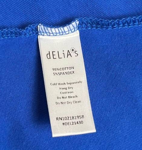 Dolls Kill dELiA*s by  Sky Save Me A Dance Mini Dress Size Large L Blue