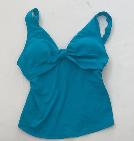 Robin Piccone  Aqua blue Olivia Tankini swim top S NWOT