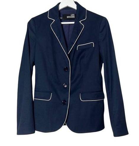 Love moschino  Navy/White Trim Blazer