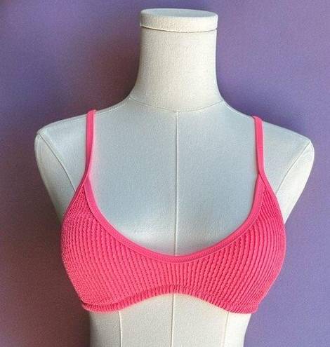 Aerie  Bright Pink Bikini Top