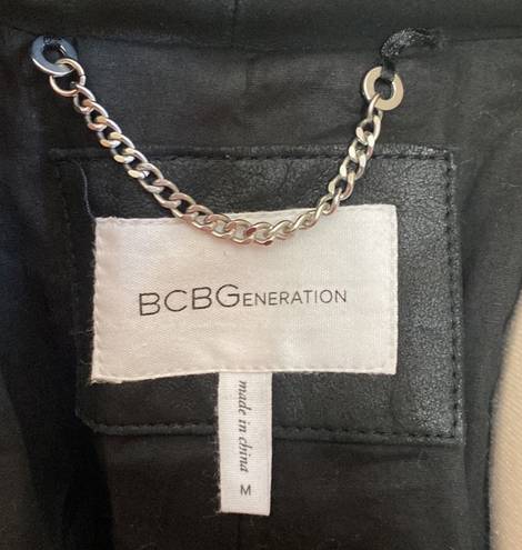 BCBGeneration Black Suede Moto Jacket