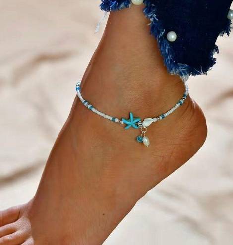 Women's Beaded Starfish Anklet