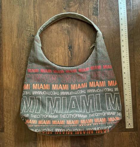 Robin Ruth Miami themed canvas tote bag