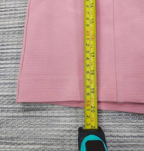 The Loft  Plus Size 16 Pink Shift Skirt Gold Buttons Barbie Academia Preppy NEW