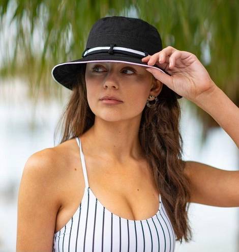 Panama Jack  Black Crush-able bucket Bucket Sun Hat