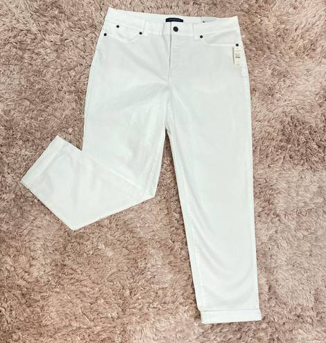 Talbots White Boyfriend Jeans