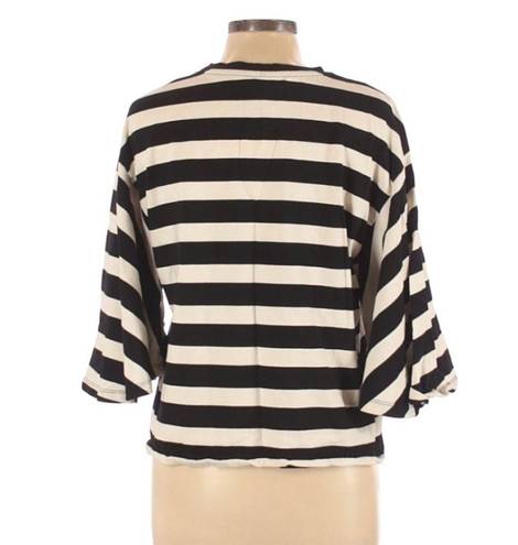 Who What Wear LG  stripe 3/4 sleeve top