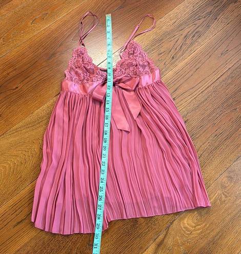 Victoria's Secret Victoria Secret Teddy Lingerie  Night Gown Tank Sexy Bow Pink Lace