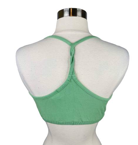 LA Made  Green Twisted Racerback Bralette