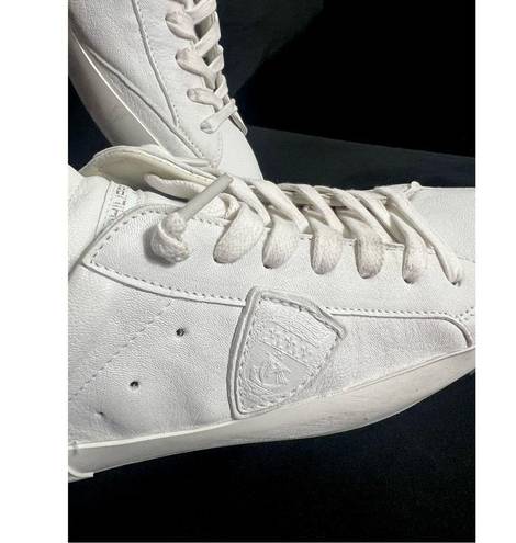 Blanc Philippe Model Paris White Leather PRSX Basic  Low Sneakers Size 41 US 11