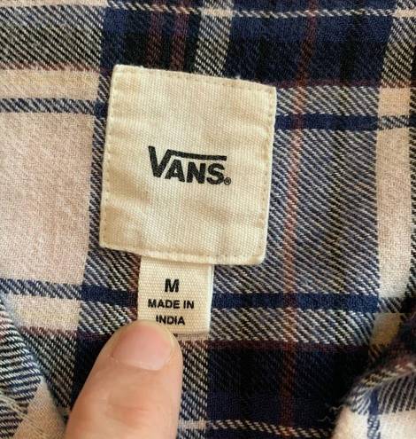 Vans  plaid flannel size Medium