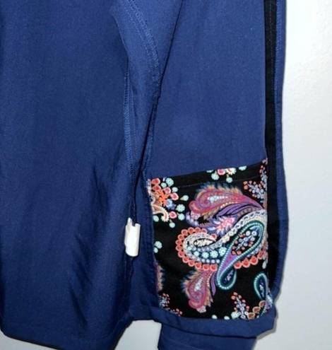 Vera Bradley  Navy Julia‎ Warm-Up Jacket, scrub, Full zip XS