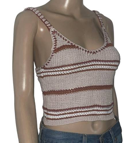 American Eagle Sweater Knit Cropped Tank Top