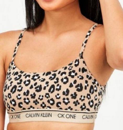 Calvin Klein  bralette feel like you‎ are not wearing nothing leopard print M