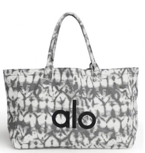 Alo Yoga Grey Tie Dye Shopper Tote Bag One Size