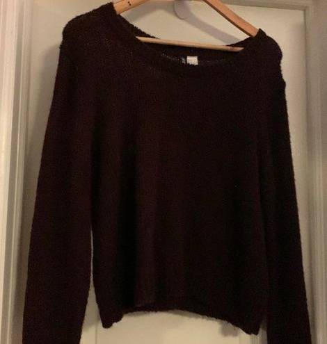 Divided  Burgundy colored light weight Sweater