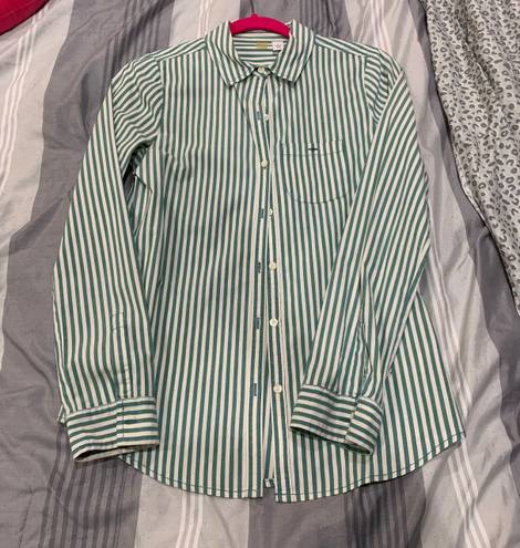 Striped Button Up Shirt Multi