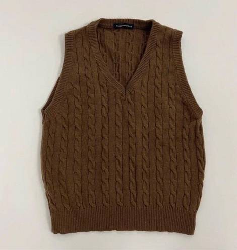 Brandy Melville Brown Marlena Sweater Vest