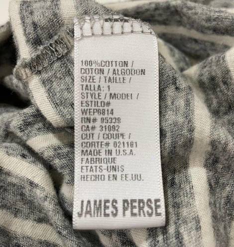 James Perse  Striped Tucked Maxi Dress - Gray/White - 1 (Small)