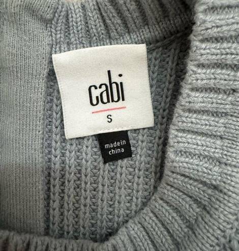 CAbi  Blue Fair Play Sweater Full Zip Pullover Cardigan Reversible