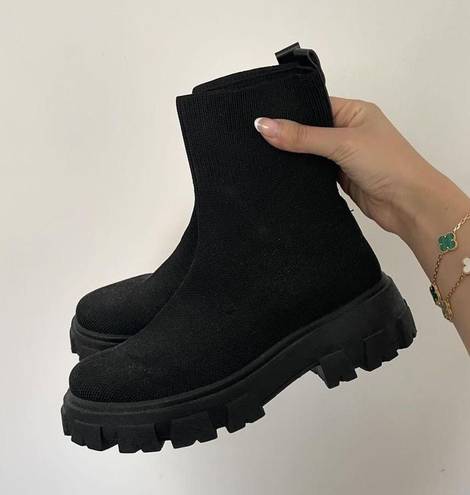 EGO  chunky sock boots