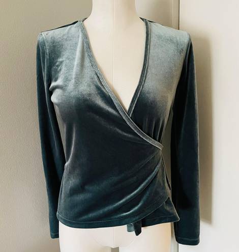 Madewell Velvet Ballet Wrap Top Women’s XS