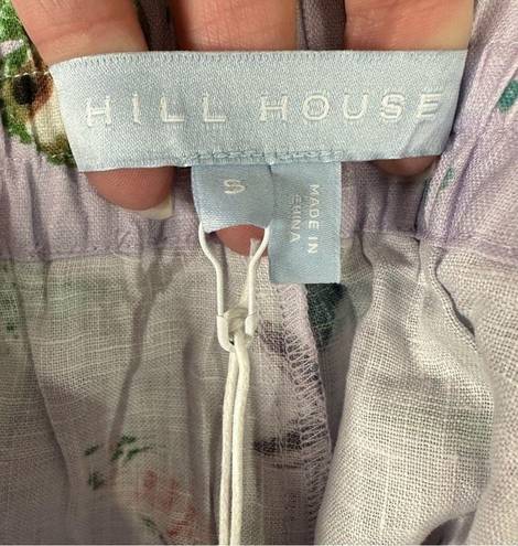 Hill House Size S The Skylar Pants Sea Creatures Linen Wide Leg Pockets NEW