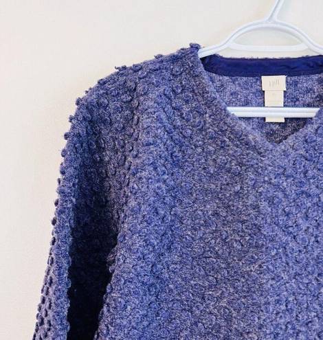 J.Jill  Purple Textured Wool Blend Pullover Sweater ~ Size XS