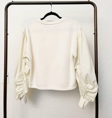 VERO MODA Cream Contrast Balloon Sleeve Sweater