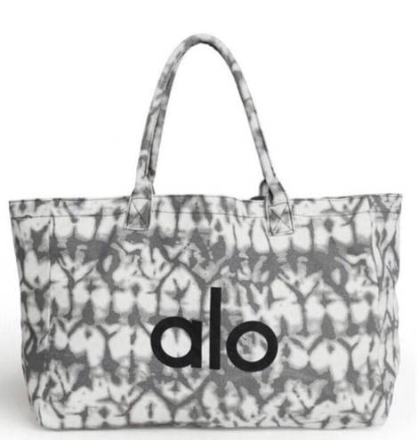 Alo Yoga Grey Tie Dye Shopper Tote Bag One Size