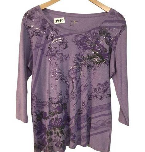 Style & Co  purple blouse size 1X‎