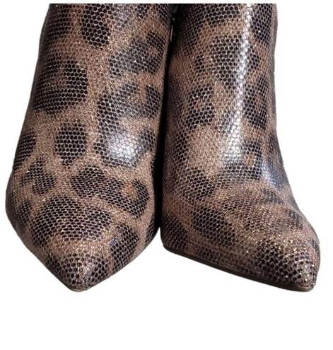 Jessica Simpson  Leopard Print Ankle Bootie Size 7M