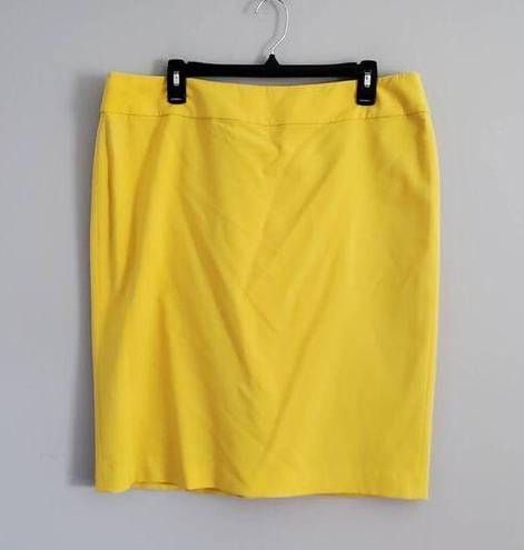 Nine West  Yellow Pencil Straight Skirt 14