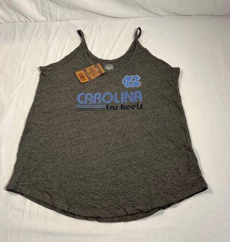 Rivalry Threads University Of North Carolina Tarheels Tank Top Womens Large Gray NWT