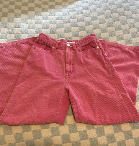 BDG Pink Courderoy Mom Jeans