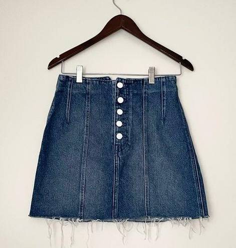 GRLFRND  Twiggy High Rise Denim Mini Skirt Size 28