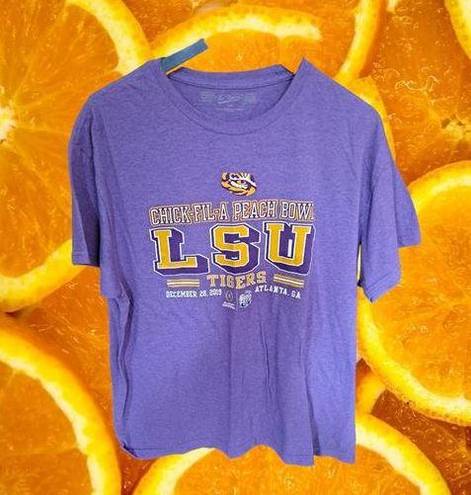 A.Peach LSU Tigers Chick-Fil- Bowl Purple Shirt‎ Size Large