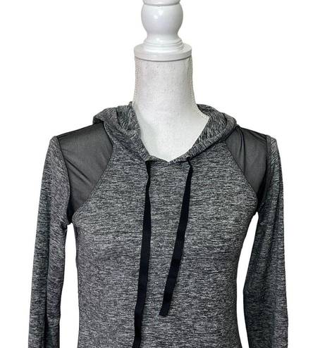 Alala  Revolve Lightweight Soft Hoodie in Gray With Mesh Detailing Size Medium.