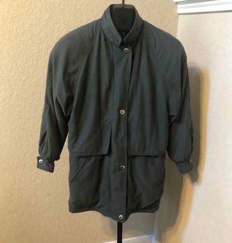 London Fog olive microfiber jacket sz medium