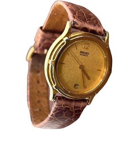 Seiko Rare Vintage  5P32 6009 Quartz Goldtone Watch