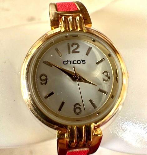 Chico's Chico’s  Zoey gold tone and red Watch