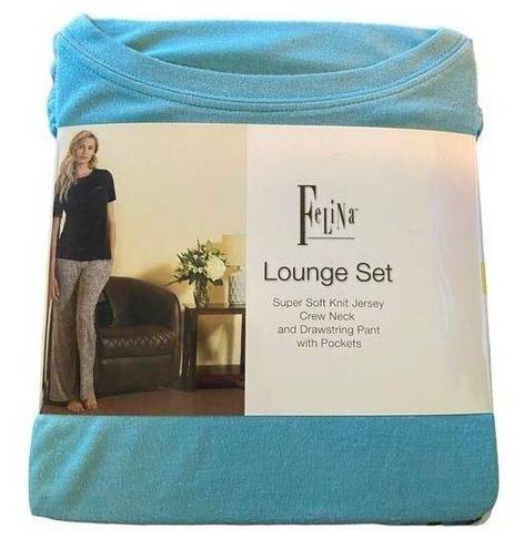 Felina  2 Piece Soft Knit Lounge Set Shirt Pants Small