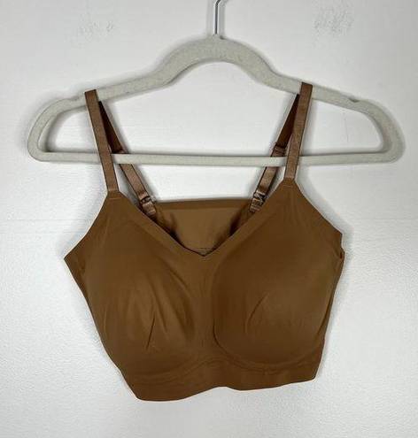 Krass&co NWT True &  Sz Large Tan Adjustable Strap Stretchy Bra