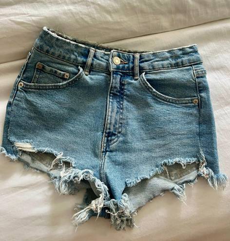 ZARA Denim Mid Rise Shorts